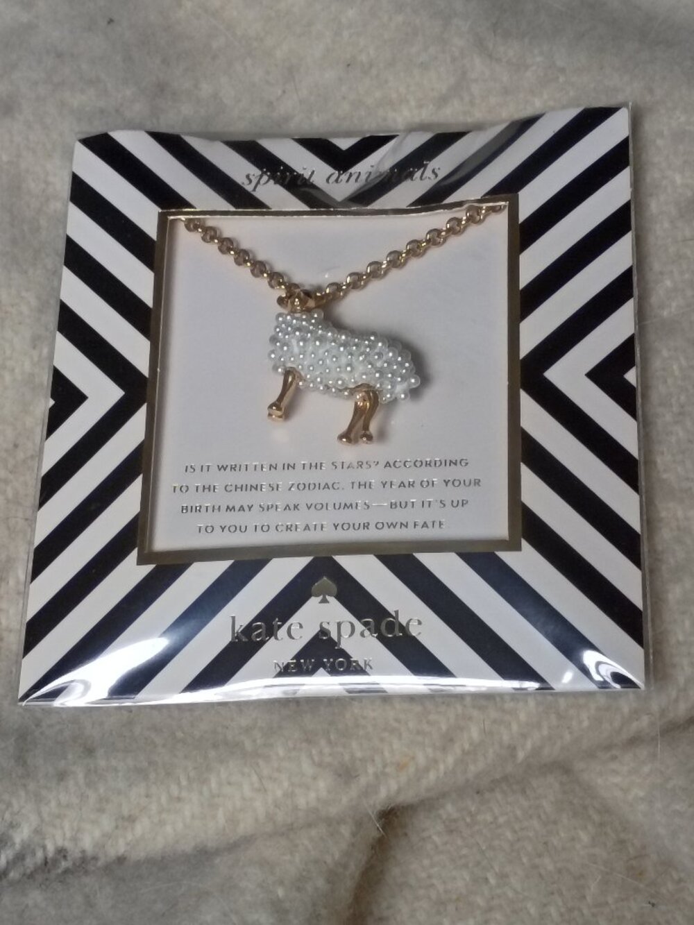 NWT Kate Spade Spirit Animals Zodiac Necklace
